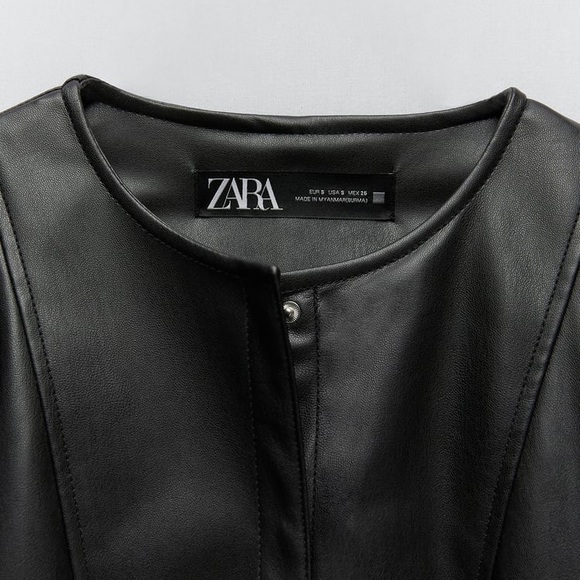 Zara faux leather jacket - Picture 8 of 12